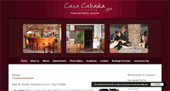 Desktop Screenshot of casacabanalanzarote.co.uk