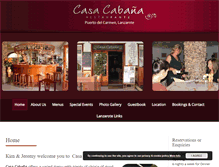Tablet Screenshot of casacabanalanzarote.co.uk